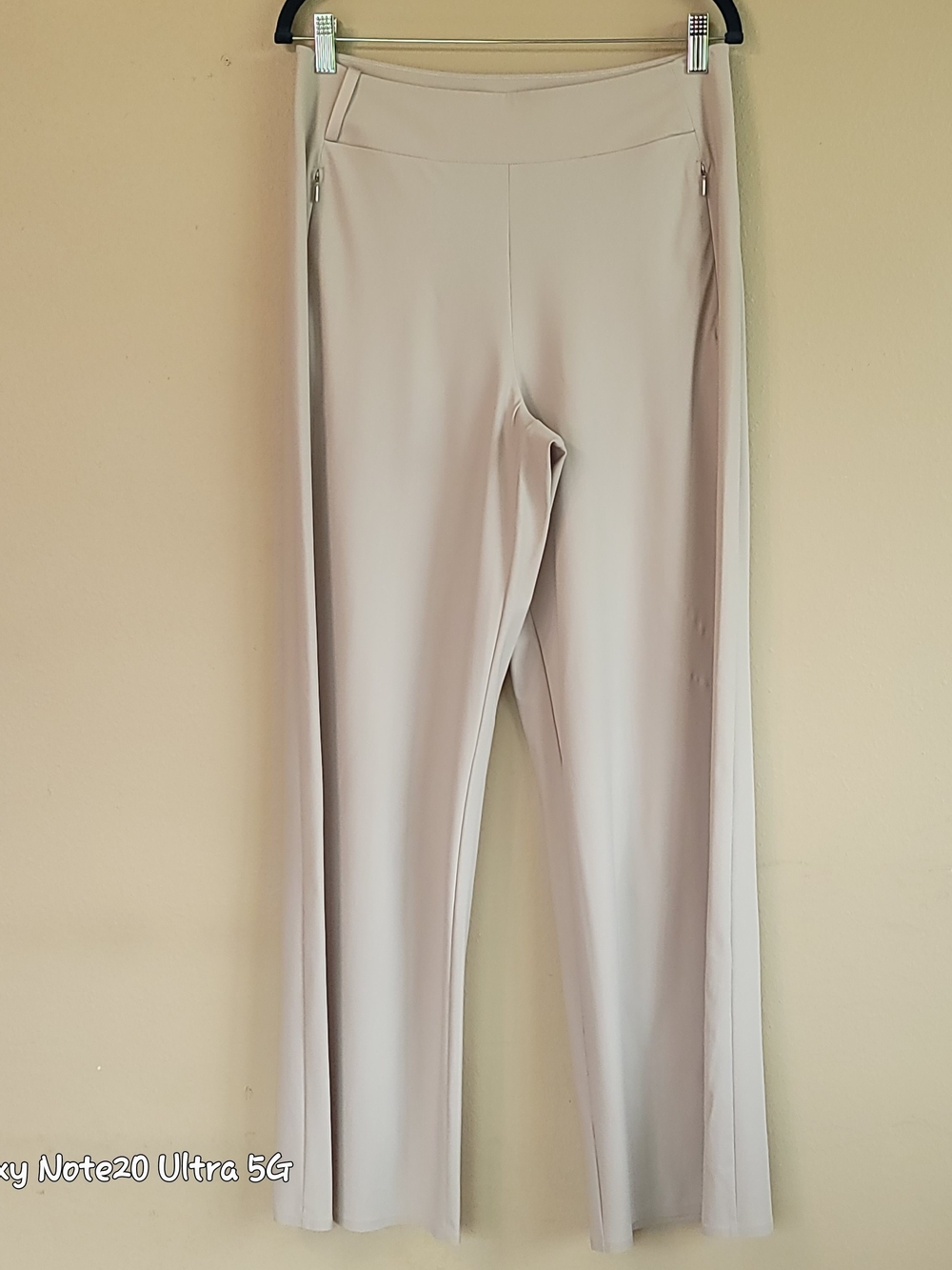 Athleta Cosmic Wide Leg Pant 10 Beige Oatmeal Euroluxe High Rise Gym Travel Work
